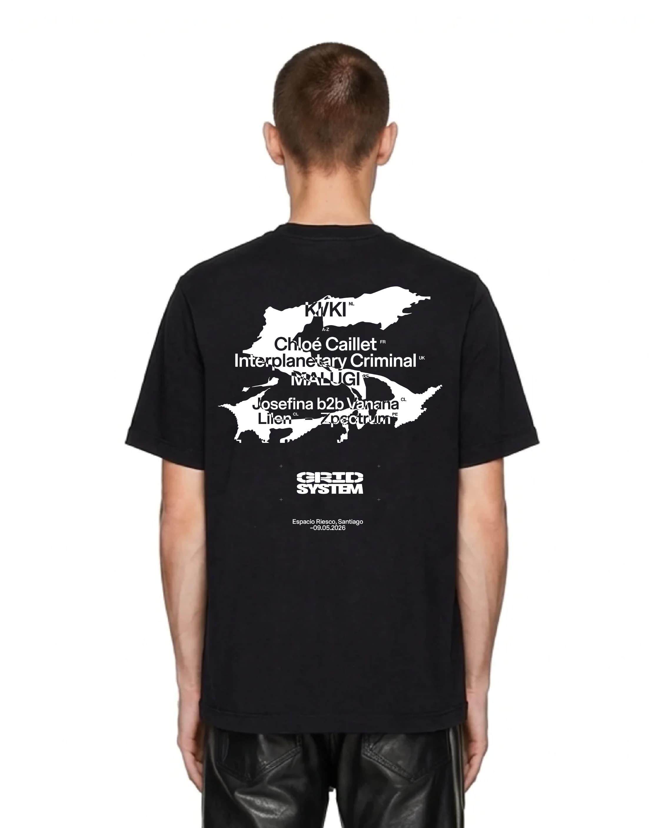Polera THE GRID SYSTEM Line Up — Back